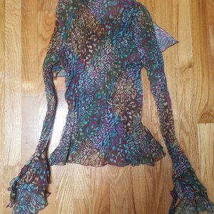 Rave Shirt Multicolor Psychedelic Seventies Disco